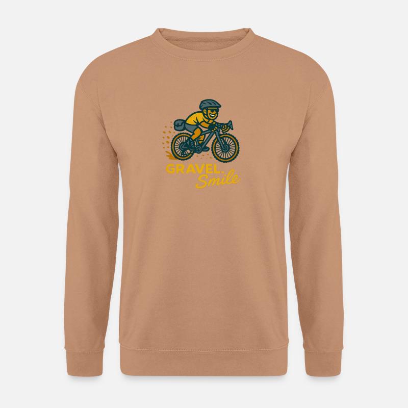 Gravelbiker_Smile - Unisex Pullover - Mocca