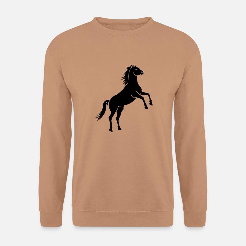 Pferd - Unisex Pullover - Mocca