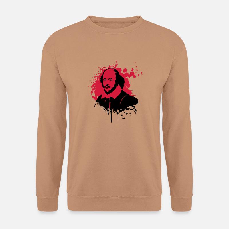 shakespeare-splat2 - Unisex Pullover - Mocca