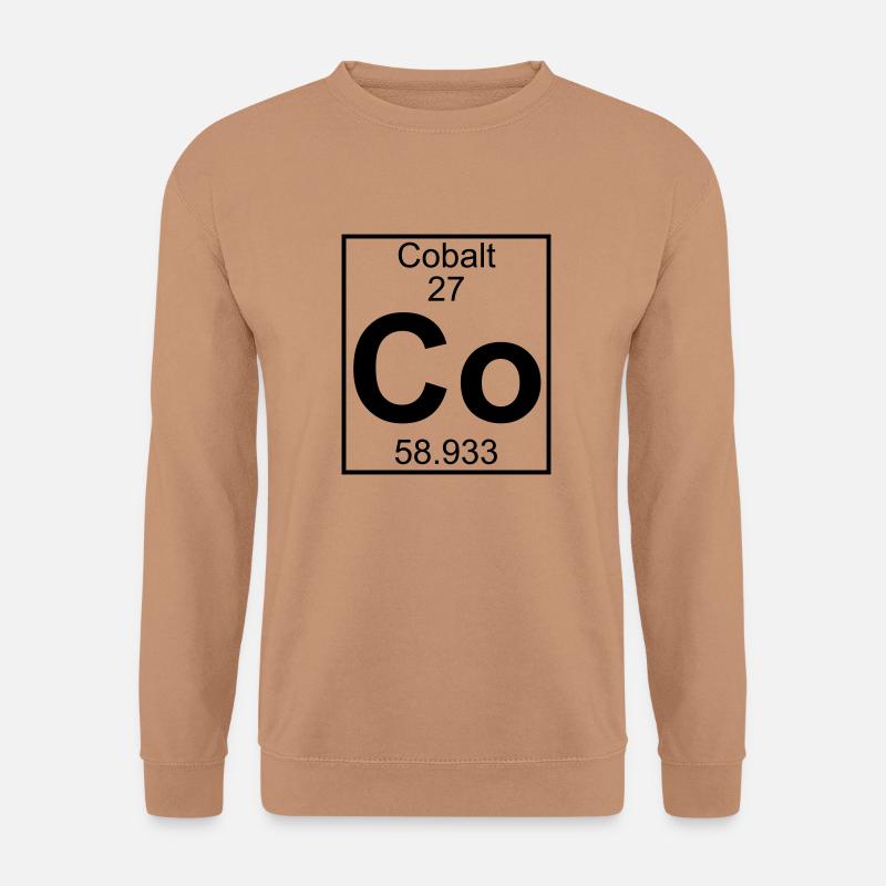 Cobalt (Co) (element 27) - Unisex Sweatshirt - mocha