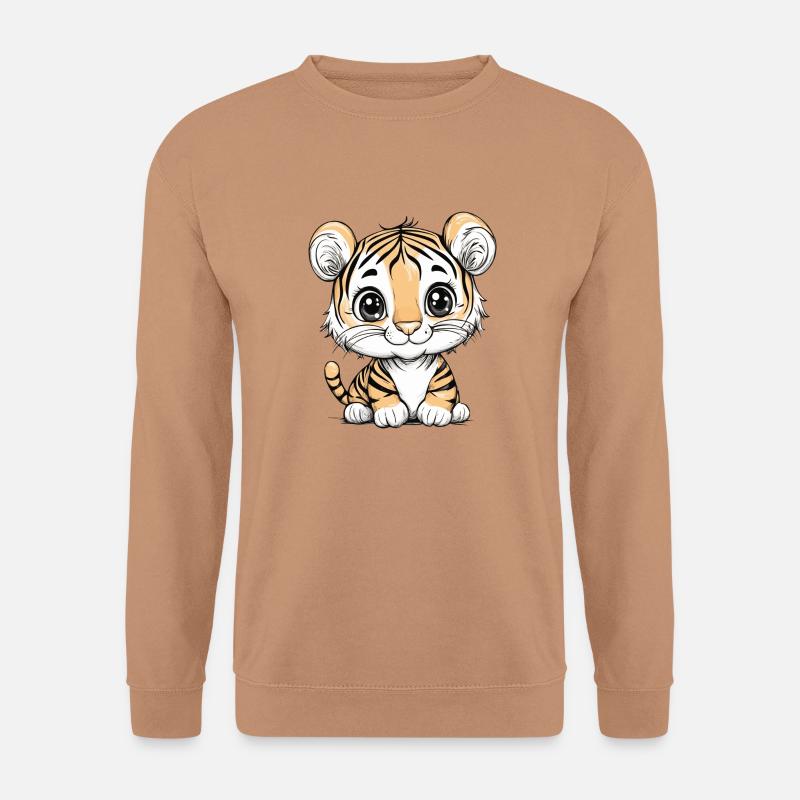 Kleiner süßer Tiger - Unisex Pullover - Mocca