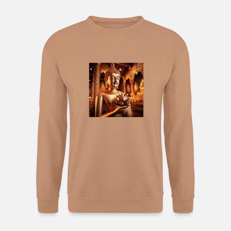 Goldener Buddha - Unisex Pullover - Mocca