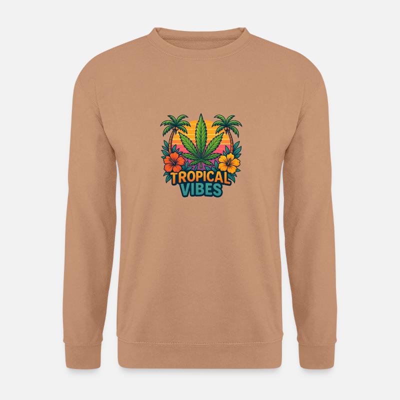 TropicalVibes - Unisex Pullover - Mocca