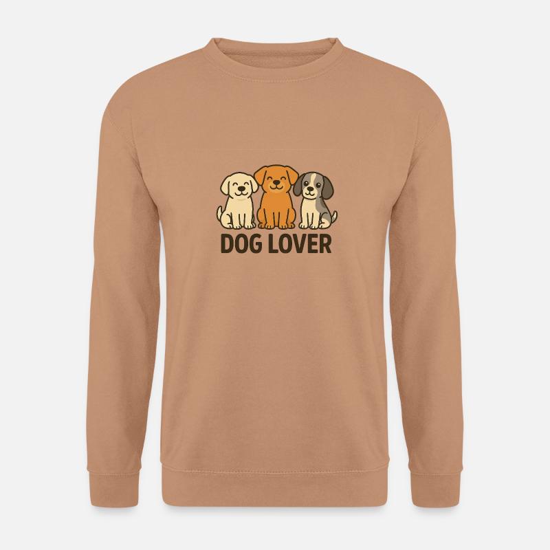 Cute Dog Lover Trio - Unisex Pullover - Mocca