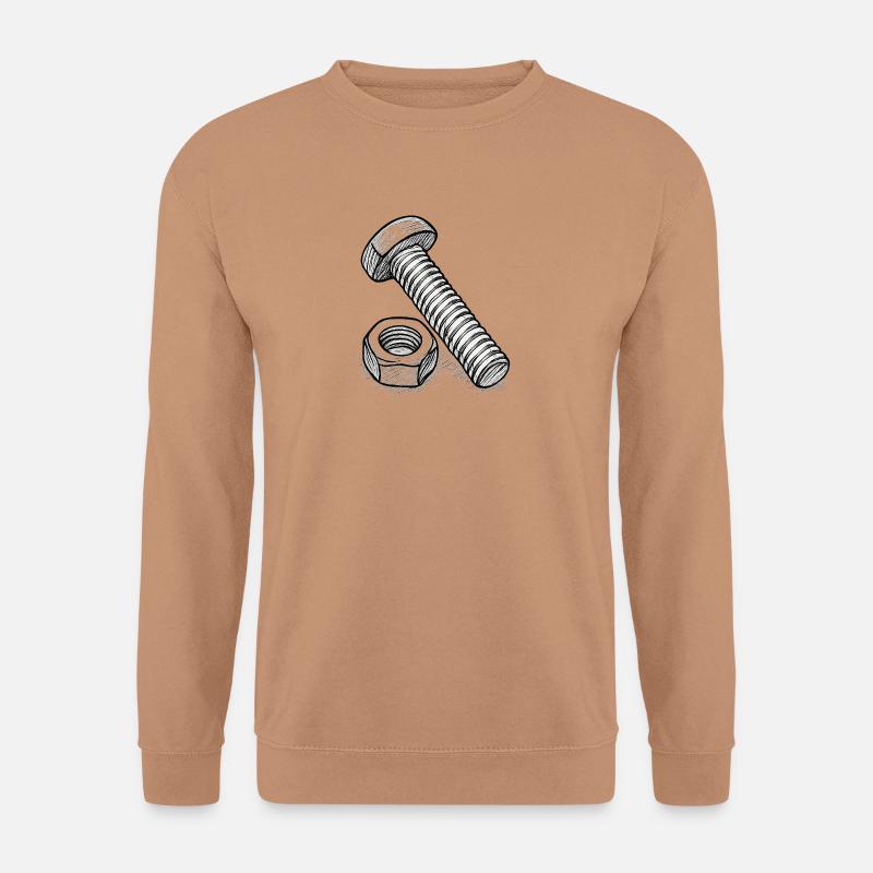 Schraube und Mutter - Unisex Pullover - Mocca