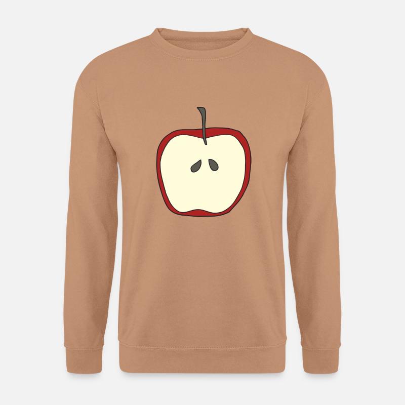 apfel aufgeschnitten - Unisex Pullover - Mocca