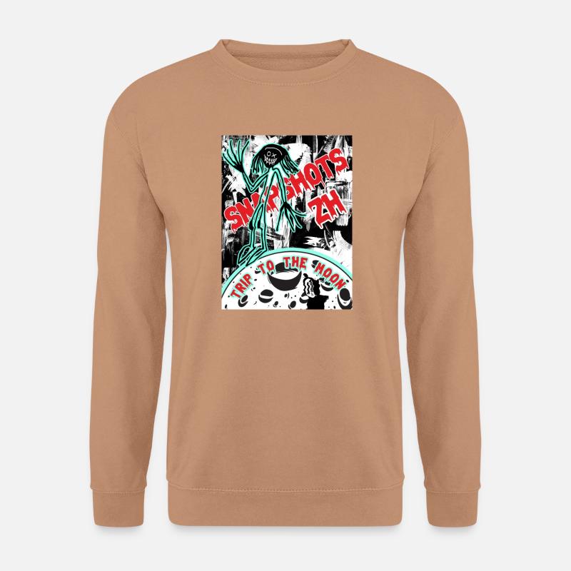 trip to the moon - Unisex Pullover - Mocca