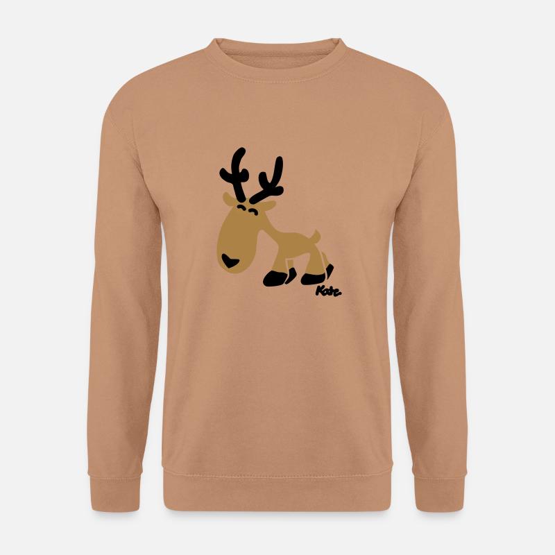 Rentier Rudi (c) - Sweat-shirt Unisexe - moka