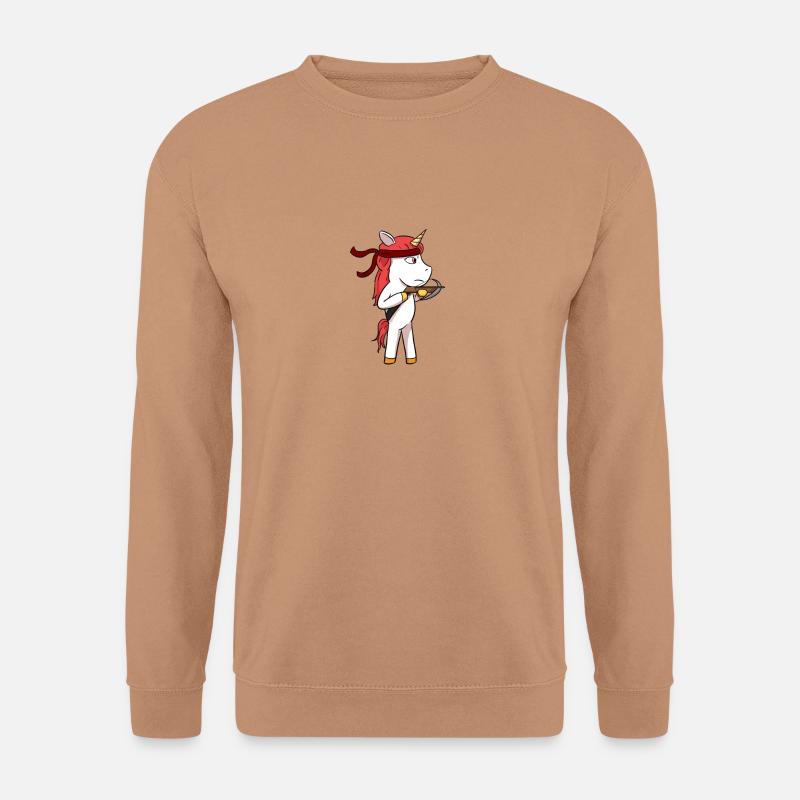 Einhorn Armbrust - Unisex Pullover - Mocca