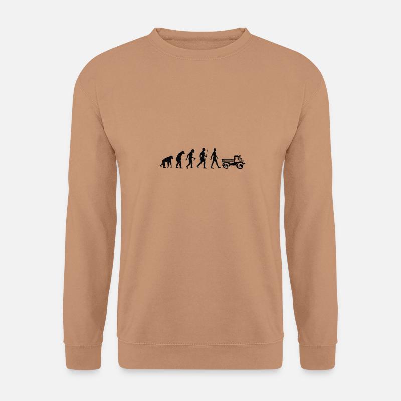 Unimog Trecker LKW I Mog Di Geschenkidee - Unisex Pullover - Mocca