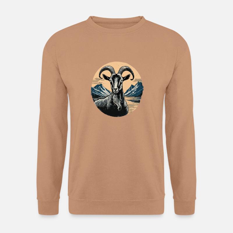 ziegenbock ziege - Unisex Pullover - Mocca