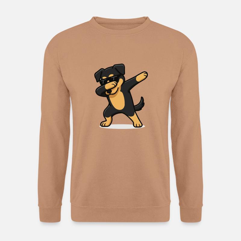 hund comic dabbing - Unisex Pullover - Mocca