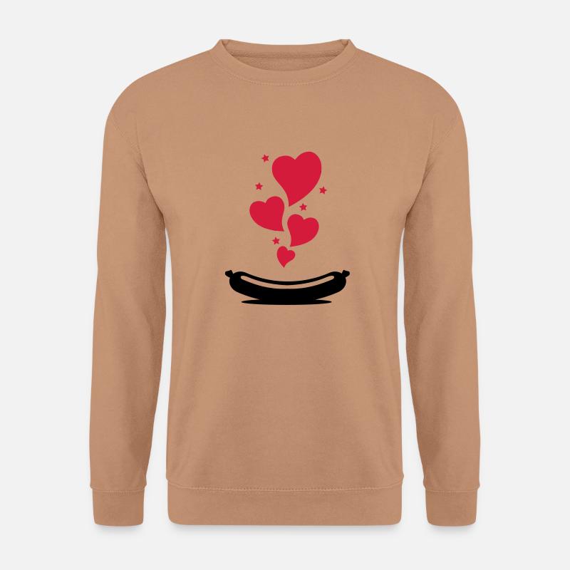 love_wurst_f2 - Unisex Pullover - Mocca