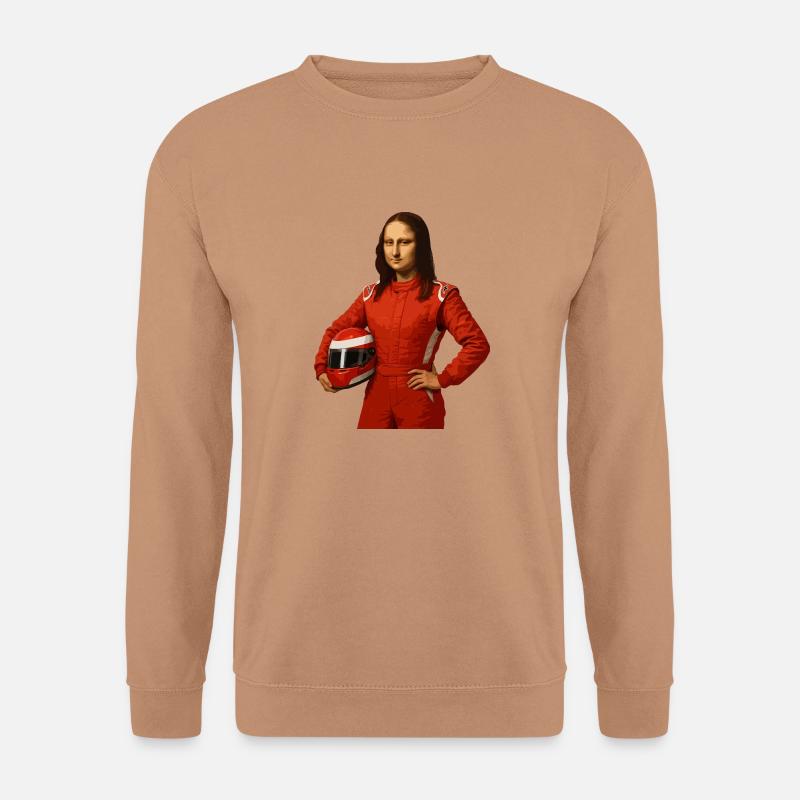 Mona Lisa F1-Fahrer - Unisex Pullover - Mocca