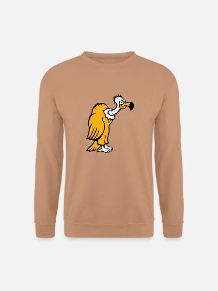 Geier Aasfresser Vogel lustig Geiern Aasgeier Spaß - Unisex Pullover - Mocca
