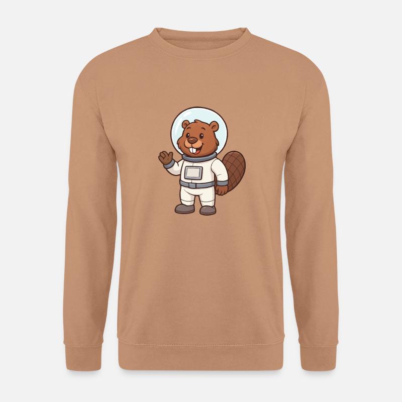 Beaver Astronaut Comic - Unisex Sweatshirt - mocha