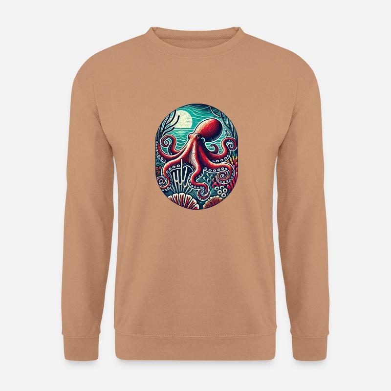 Krake - Unisex Pullover - Mocca