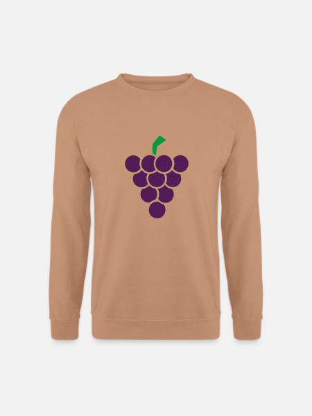 Weintraube - Unisex Pullover - Mocca