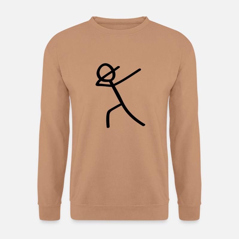 dabbing man - Unisex Pullover - Mocca