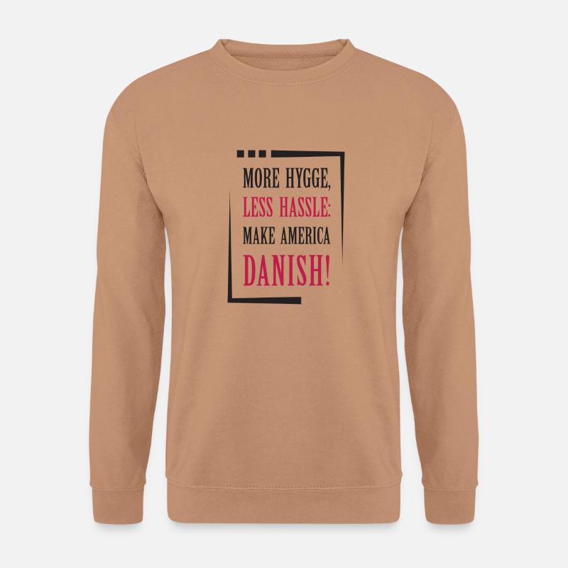 Dänische Vibes für Amerika -3 - Unisex Pullover - Mocca