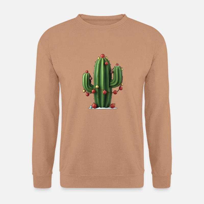 Weihnachtskaktus - Unisex Pullover - Mocca