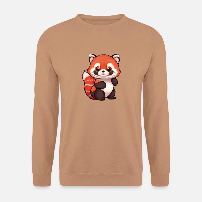 Total niedlicher roter Panda - Unisex Pullover - Mocca