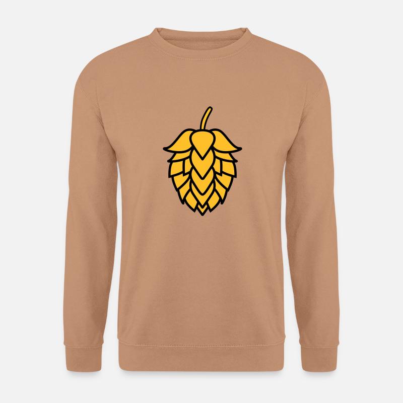Hopfen Motiv/ Designer - Unisex Pullover - Mocca