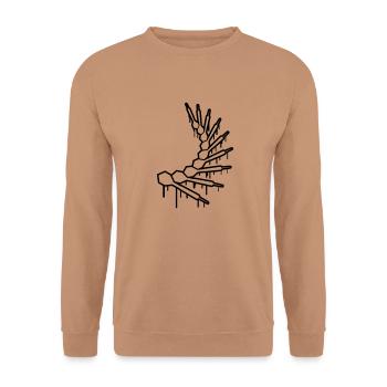 Darts Graffiti - Sweat-shirt Unisexe - moka - Devant - Alina (178cm) & Michal (187cm)