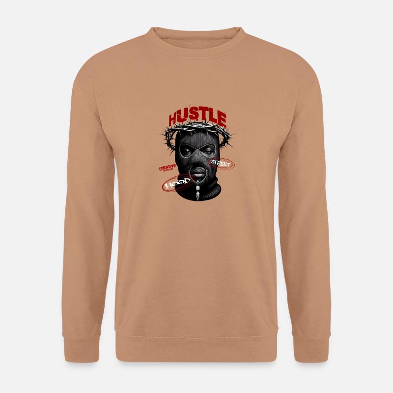 Hustle Hood Street Creative Stand Out - Unisex Pullover - Mocca