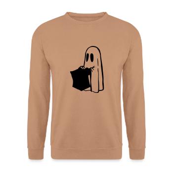 Halloween - Unisex Pullover - Mocca - Vorne - Alina (178cm) & Michal (187cm)