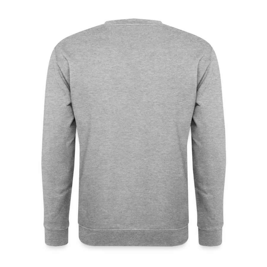 Hollow Peak badge on a unisex sweatshirt, salt & pepper, back