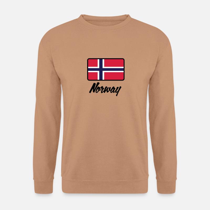 Nationalflagge von Norwegen - Unisex Pullover - Mocca