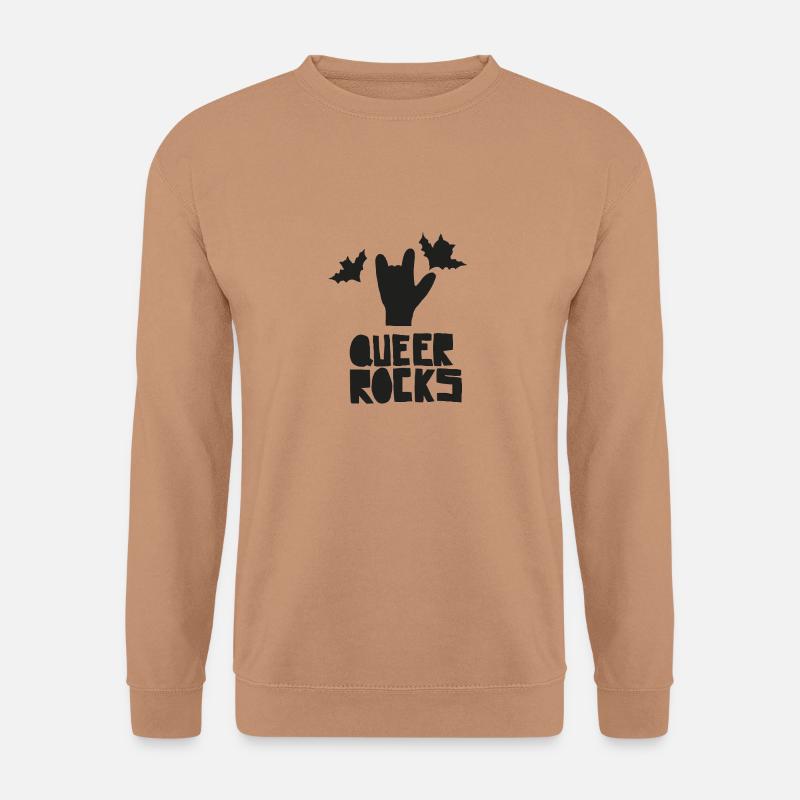 QUEER ROCKS - Unisex Pullover - Mocca