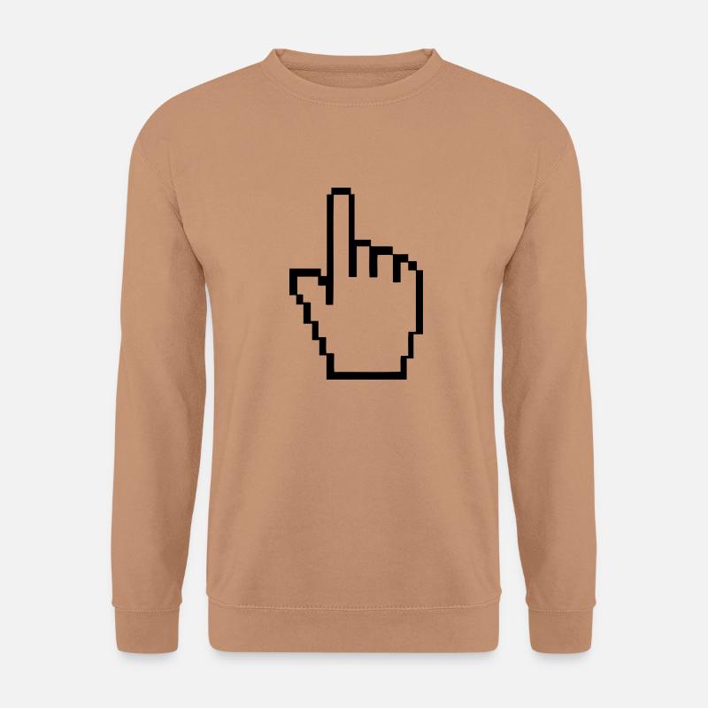 computer_hand - Unisex Sweatshirt - mocha