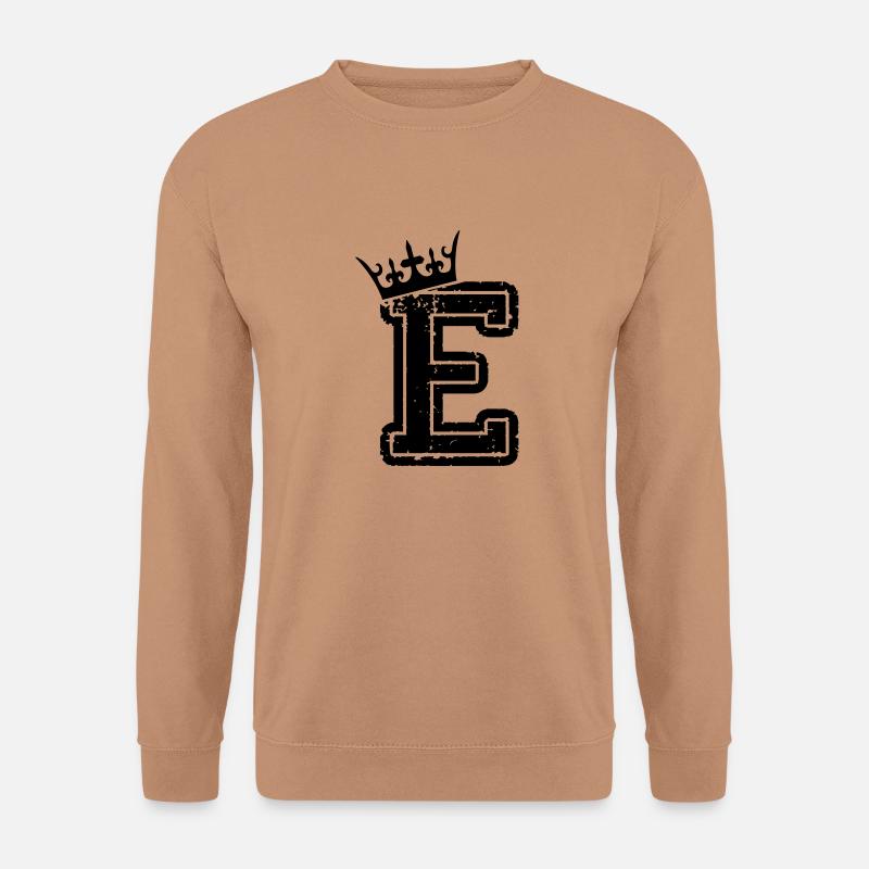 buchstabe_e_king - Unisex Pullover - Mocca
