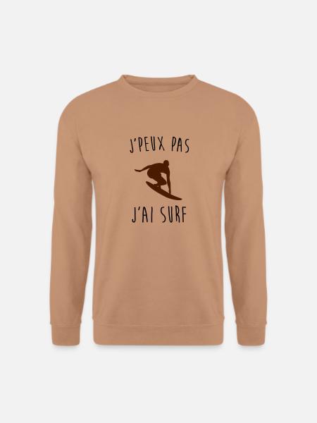 j 'peux pas j'ai surf - Sweat-shirt Unisexe - moka