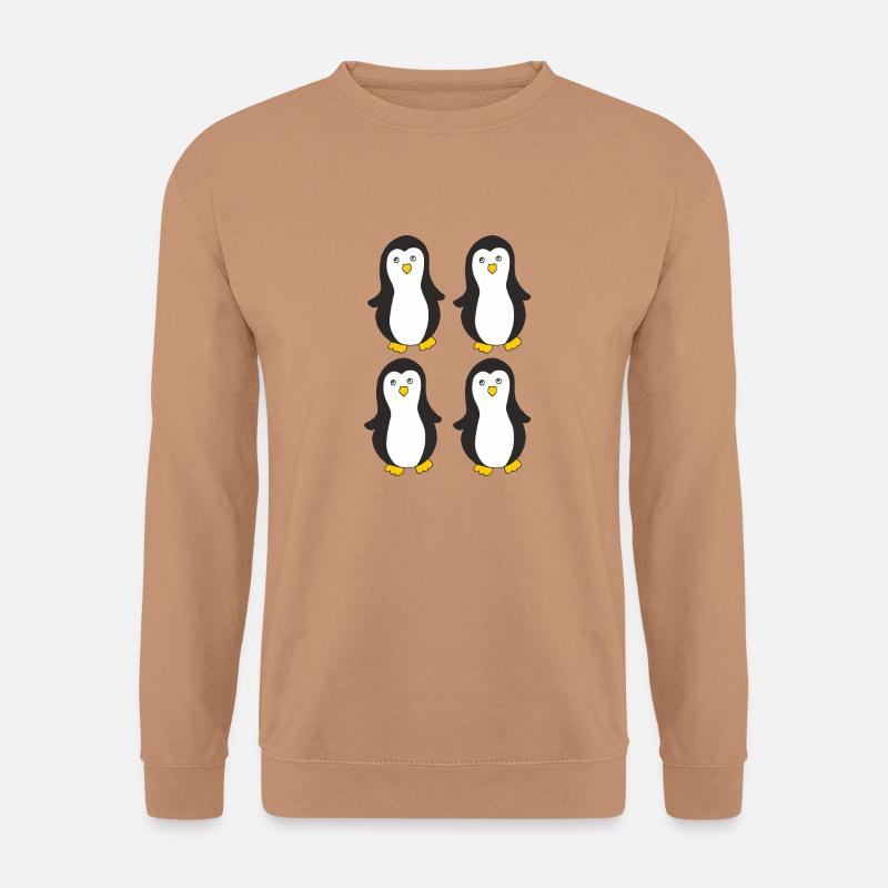 pinguin 4 - Unisex Pullover - Mocca
