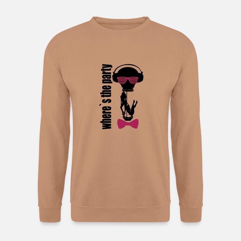 where's the party - Unisex Pullover - Mocca