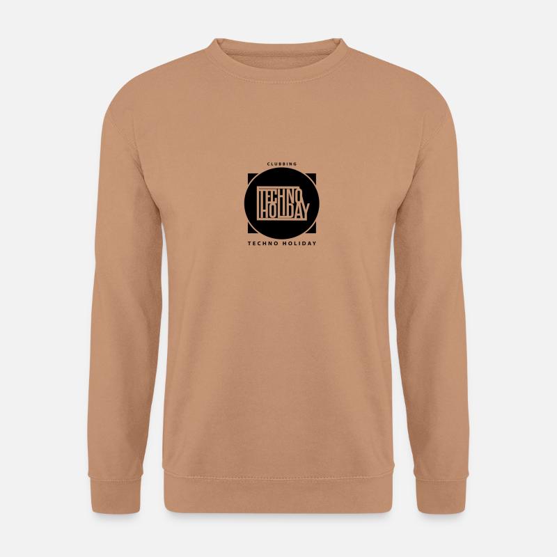 logo_techno_holiday_2017_negro1 - Unisex Pullover - Mocca
