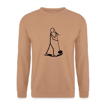 Sänger - Unisex Pullover - Mocca - Vorne - Alina (178cm) & Michal (187cm)