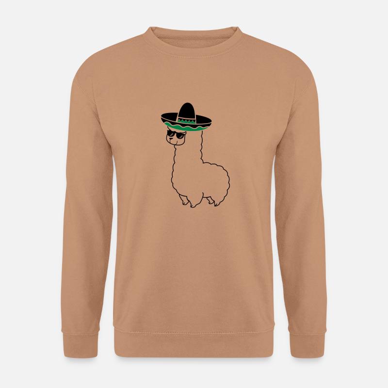 lama_mexico_2 - Unisex Pullover - Mocca