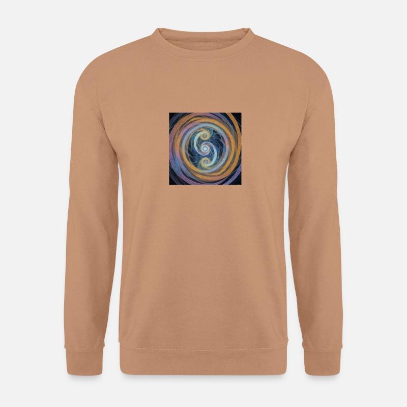 Zwei Spiralen - Art Design Universe - Unisex Pullover - Mocca