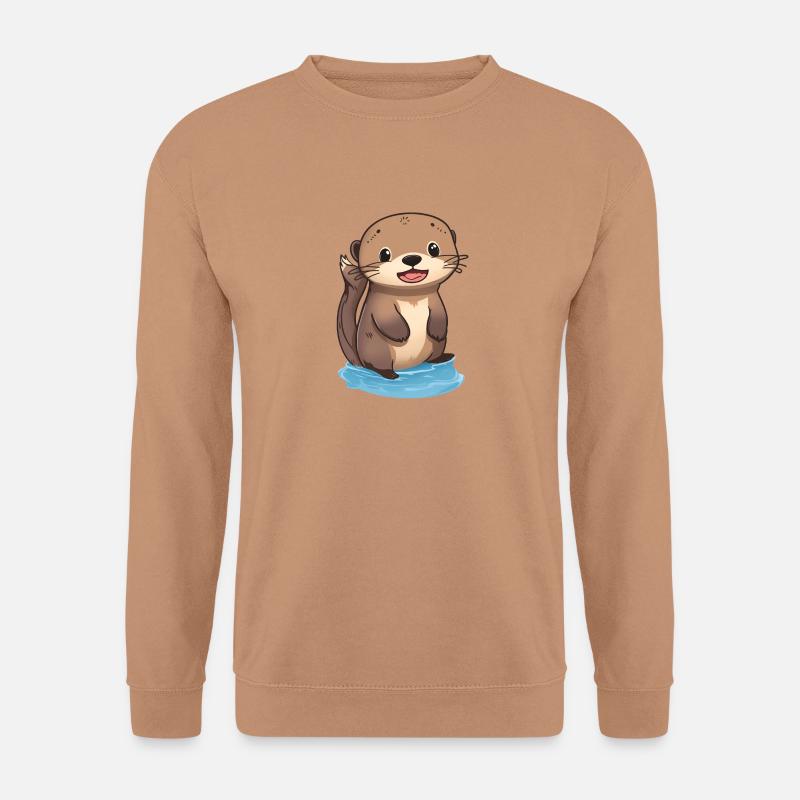 Totally cute otter - Unisex Sweatshirt - mocha