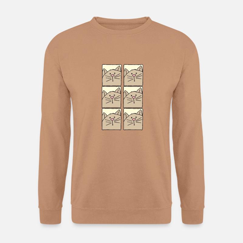 katzenbilder - Unisex Pullover - Mocca