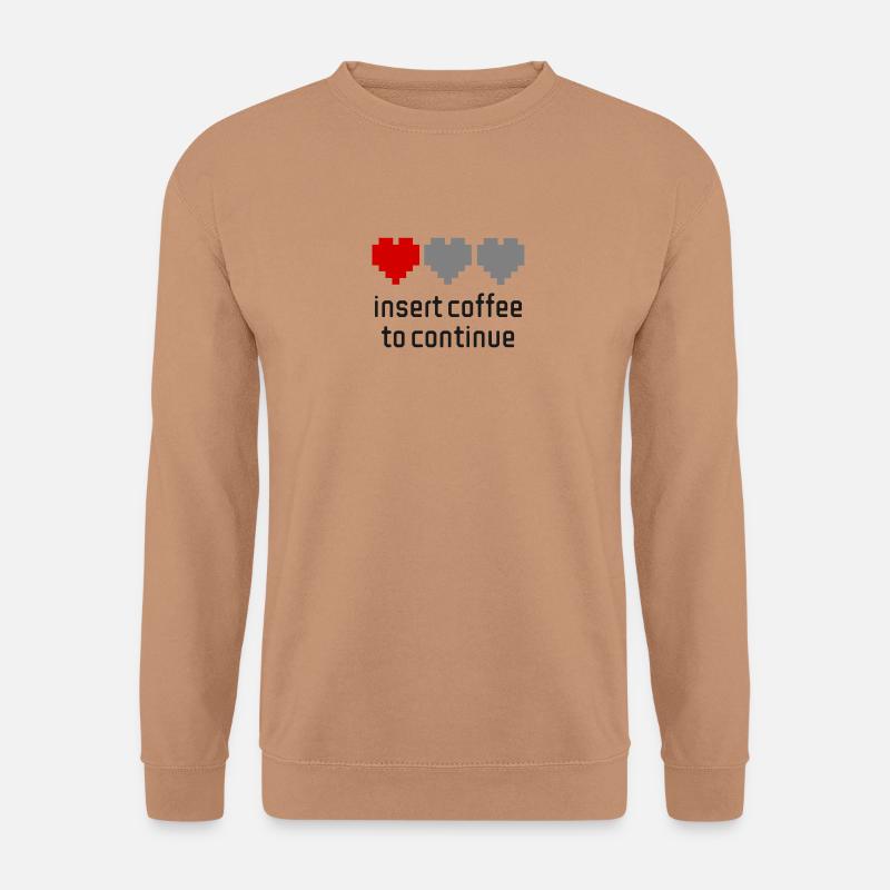 coffee hearts - Unisex Pullover - Mocca