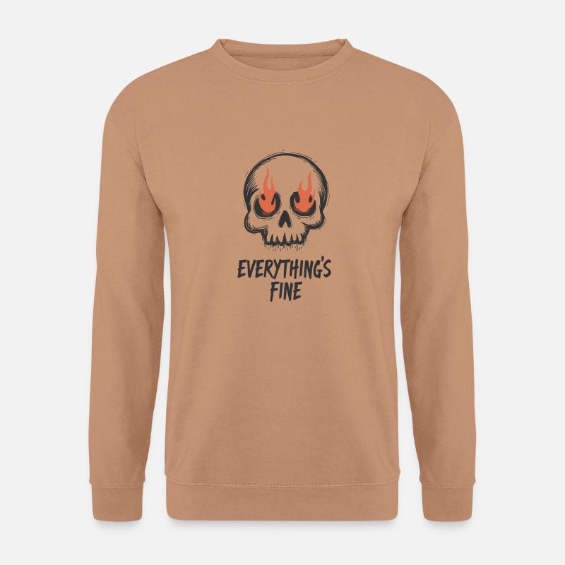 Everything s Fine - Unisex Pullover - Mocca