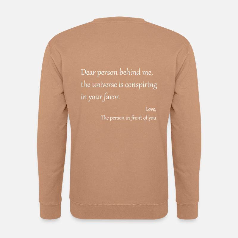 Verschwörungsuniversum weiß - Unisex Pullover - Mocca
