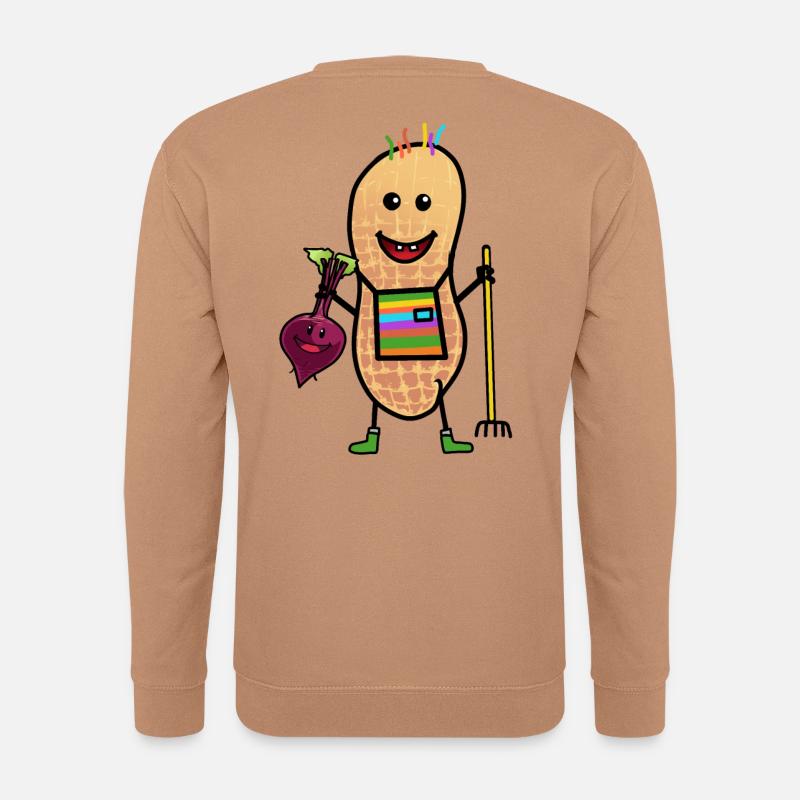 Peanuts Freak Farmer Organic Organic Vegetable Growing - Unisex Sweatshirt - mocha