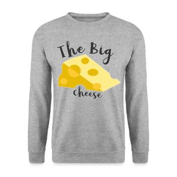 Le grand fromage - Sweat-shirt Unisexe - gris chiné - Devant - Alina (178cm) & Michal (187cm)