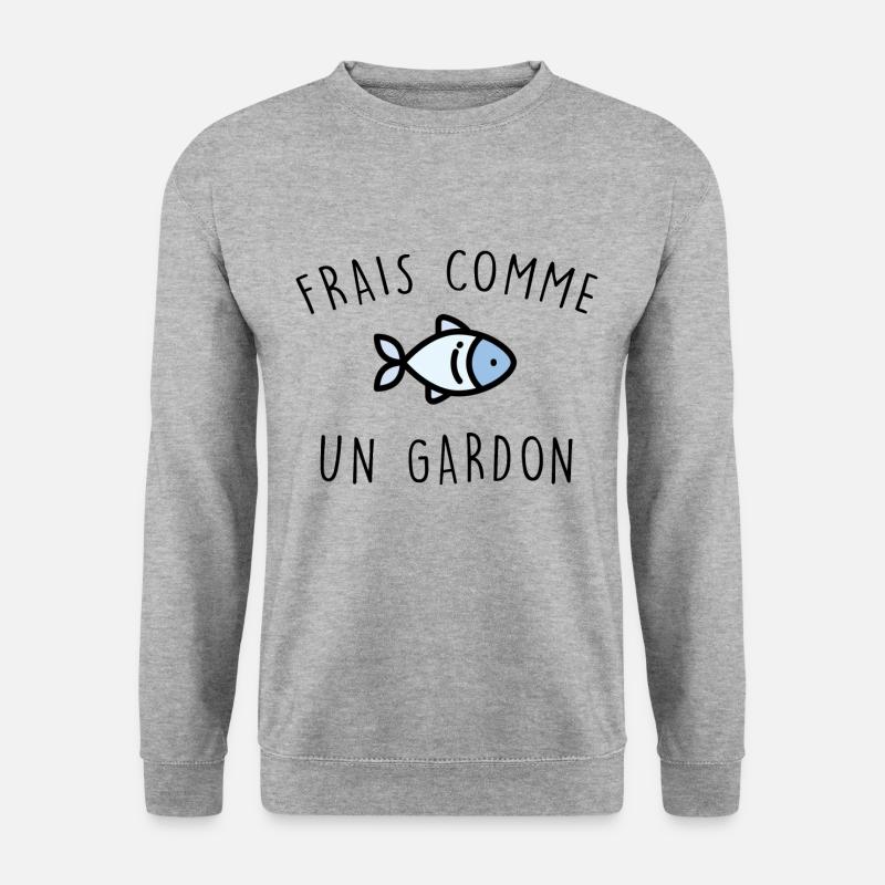 Frisch wie eine Kakerlake - Unisex Pullover - Weißgrau meliert